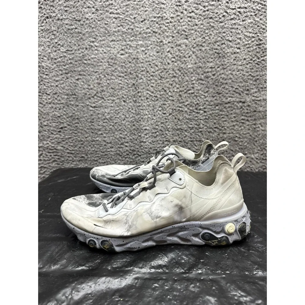 Nike x Kendrick Lamar React Element 55 Sneakers Platinum CJ3312-001 Mens 11 US